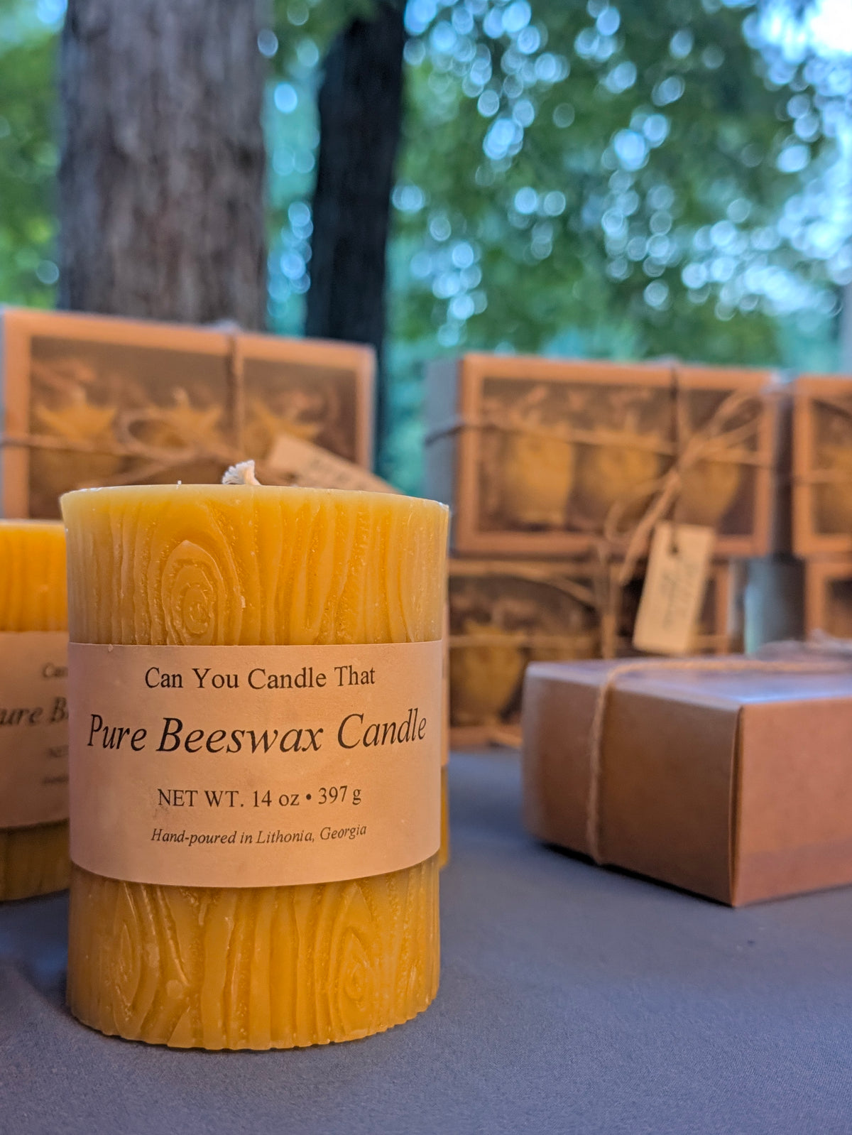 14oz beeswax candle